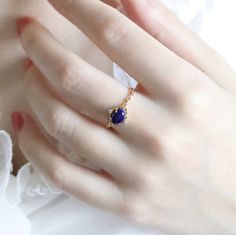 Holiday Notice: We will be on holiday from Feb 6 to Feb 15 for the Spring Festival. Orders will be shipped after we resume work. Lapis Lazuli Ring, Lapis Promise Ring, Vintage Engagement Ring, Natural Lapis Lazuli Ring, Dainty Promise Ring, Deep Blue Gemstone Ring Features * Made to Order. * Material: 925 Silver * Gold Color: Yellow Gold * Stone Type: Natural Lapis Lazuli & CZ * For the material option sterling silver, it means it's made in sterling silver with gold plated on surface, and th Gold Rings With Lapis Lazuli Gemstone, Gold Lapis Lazuli Ring As Gift, Classic Lapis Lazuli Jewelry Ring, Lapis Lazuli Ring Vintage, Classic Blue Lapis Lazuli Rings, Dainty Promise Ring, Resume Work, Blue Gemstone Ring, Blue Gemstone Rings