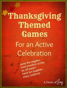 thanksgiving themed games for an active celebration