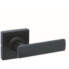 an image of a black door handle on a white background