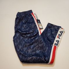 Fila Moya Jog Track Pants Red White Blue Brand New With Tags!!! Size - Women's Small Pants Have Pockets!!! Blue Straight Sweatpants With Elastic Waistband, Summer Blue Sweatpants For Streetwear, Blue Sweatpants For Summer Streetwear, High Waist Blue Sweatpants With Elastic Waistband, Sporty Blue Ankle-length Pants, Blue Straight Sweatpants For Summer, Blue Straight Summer Sweatpants, Blue Summer Straight Sweatpants, Blue Ankle-length Sweatpants For Spring