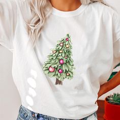 Whimsical Christmas Tree Shirt, Holiday Sweatshirt, Christmas Tree shirt, Whimsical Tree, Trendy Christmas Sweatshirt, Christmas Lights Tree Comfort Colors 1717 is the perfect choice for an oversized trendy look! So comfy!  These are garment-dyed t-shirts made 100% with ring-spun cotton. The soft-washed fabric brings extra coziness to your wardrobe while the relaxed fit makes it an excellent daily choice. The double-needle stitching throughout the tee makes it highly durable while the lack of si Christmas Lights Tree, Whimsical Christmas Tree, Whimsical Tree, Whimsical Christmas Trees, Christmas Tree Shirt, Screen Printing Shirts, Tree Shirt, Older Fashion, Holiday Sweatshirt