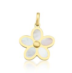 14K YELLOW GOLD MOTHER OF PEARL FLOWER PENDANT OR NECKLACE Pendant Dimension : 13.50mm Here is a dainty, delicate and simple, yet classy Flower Pendant or Necklace. This is 14k Solid Yellow Gold. ( We do not sell filled or plated jewelry) Perfect for everyday use. ---Absolutely stunning. Comes in a gift box.  ---Return Policy--- -You may return the unused item in its original condition for a full refund  within 14 days of items receipt date. - No Questions  Asked ! 100% Money Back Guarantee  -Be Yellow Gold Flower Charm Necklaces, Yellow Gold Flower Necklaces With Charms, Yellow Gold Flower-shaped Necklaces With Charms, Yellow Gold Flower-shaped Necklace With Charms, Yellow Gold Flower-shaped Jewelry With Charms, White Gold Flower Shaped Necklace, Yellow Gold Flower Necklace With Charm Pendant, Yellow Gold Flower Pendant Necklace With Charm, Yellow Gold Flower Necklace With Flower Charm