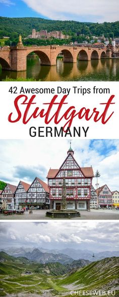 germany with text overlay that reads 42 awesome day trips from st petersburg, germany