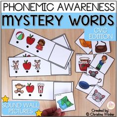 an activity book with pictures and words to help children learn the word phonicic awareness