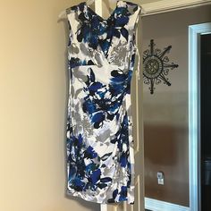 Lovely Dress, Soft Material, Blues With White Print.Perfect For Work Or A Casual Party! Never Worn. Ralph Lauren Dresses, Ralph Lauren Dress, Ralph Lauren Blue, Lovely Dresses, Casual Party, Soft Material, Blue White, Ralph Lauren, Size 10