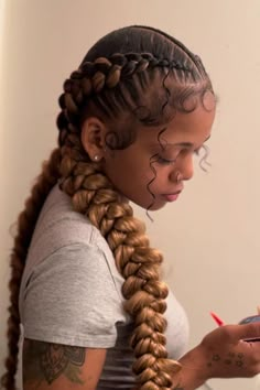 Braided Hairstyles One Braid, 2 Bohemian Braids, Butterfly Dutch Braid, Dutch Braids For Black Women, Two Boho Feed In Braids, Twist Locs, Style Braids, Butterfly Braid, Braids Twist