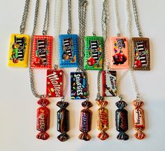 Chocolate bar Necklaces Funky Candy Necklaces Stainless Steel chains Made from a clay, Resin & Plastic mix Bar Necklaces, Candy Necklaces, Chocolate Bar, Bar Necklace, Stainless Steel Chain, Pendant Necklaces, Necklace Etsy, Jewelry Necklace Pendant, Etsy Accessories