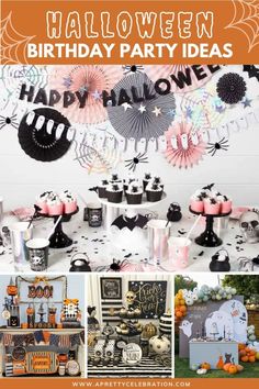 halloween birthday party ideas with lots of decorations