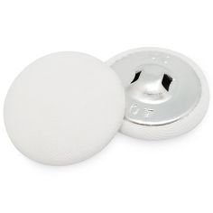 a white button on a white background