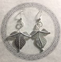 I've fabricated these woodland inspired leaf earrings to be reminiscent of Autumnl, creating two detailed autumn leaves which dangle from ear wire hook style earring components. The leaves are approximately one inch in size and the dangle earrings add another inch for a total length of two inches when worn. I've made these from 22 gauge thick sheet so it's plenty strong and durable with a nice weight when worn, but not too overwhelming to pull or tug the ear lobes. **The last image I've shown th Unique Nickel-free Leaf-shaped Earrings, Handmade Leaf-shaped Nature-inspired Earrings, Nickel-free Leaf-shaped Nature-inspired Earrings, Handmade Leaf-shaped Earrings, Woodland Autumn, Woodland Earrings, Leaf Bracelet, Autumn Leaf, Earrings Simple