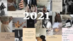 a collage of photos with the words 2021