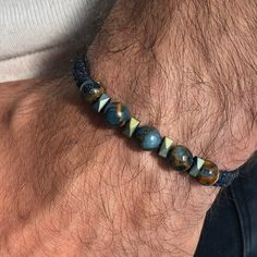 Opal Leather Stretch Bracelet ,Adjustable 8mm Beaded Boho Bracelet, Handmade Gemstone Jewelry, Unique Gift for Men, Boyfriend, Father's Day ❤️ Handmade opal stretch bracelet with 8mm beads. Adjustable and unique, perfect as a Father's Day gift or for a boyfriend. Boho style for men ❤️ 📌 Reading the energies of the stones before purchasing will provide you with more effective benefits. ❤️ Hematite Stone: Hematite stone is renowned for its powerful grounding and balancing properties. Wearing a he Adjustable Hand-strung Leather Bracelet, Adjustable Hand-strung Leather Bracelet With Round Beads, Adjustable Leather Bracelet With Round Beads As Gift, Adjustable Leather Bracelet With Round Beads For Gift, Adjustable Spiritual Leather Bracelet With Natural Stones, Adjustable Beaded Leather Bracelet Gift, Adjustable Hand-strung Everyday Bracelets, Casual Hand-strung Beaded Bracelets For Everyday, Casual Everyday Hand-strung Beaded Bracelets