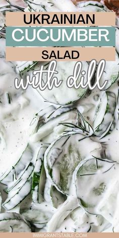 cucumber salad with dill is an easy and healthy side dish that's ready in under 30 minutes