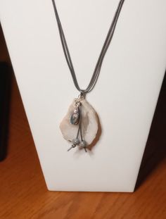 Beautiful Genuine Drusy Quartz pendant with gray leather cord! Drusy Quartz pendant for women, makes a statement! Gray Pendant Jewelry As A Gift, Gray Pendant Jewelry For Gifts, Gray Pendant Necklace Gift, Unique Gray Jewelry As Gift, Unique Gray Jewelry For Gifts, Unique Gray Jewelry For Gift, White Lake, Pendant For Women, Gray Leather