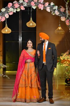 Sikh Wedding Dress, Punjabi Wedding Suit, Designer Suits For Wedding, Punjabi Suits Party Wear, Bride Suit, Punjabi Couple, Punjabi Outfits, Bridal Dress Fashion