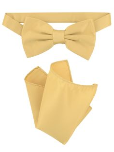 Our solid men's bow tie boasts of a satin-like finish making it suitable for any occasion - formal or otherwise. It adds a touch of dapper for weddings, proms, formal dates, performances and even everyday use. The satin on these ties gives them a slight sheen and gives the colors some range in their appearance, which will vary depending on the amount and direction of the lighting. The largest neck size for this bow tie is 20 inches. The signature bowtie is 2 1/2 inches wide at the edges. Yellow Fitted Bow Tie For Formal Occasions, Formal Yellow Bow Tie, Formal Yellow Fitted Bow Tie, Formal Fitted Yellow Bow Tie, Solid Satin Bow Tie For Summer, Butterfly Knot Bow Tie, Velvet Loafers, Blue Coral, Mens Bow Ties