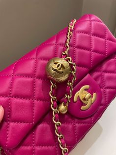 Chanel Pearl Crush Quilted Mini RectangularDark Pink Lambskin AGHWSize 20 x 11 x 6 cmMicrochipYear 2022New w sealIncludes box, dust bag, entrupy certificate and copied receiptPrice now 6990 sgd 5330 usd CN5421-01 Pink Chanel Bag Aesthetic, Chanel Pearl Crush, Pink Chanel Bag, Chanel Pearl, Chanel Pearls, Pink Chanel, Bags Aesthetic, Coach Bag, Carry All Bag