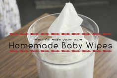 DIY Homemade Baby Wipes. If you want to have total control over that sort of thing, or you just ran out and don't have time for a grocery run. Good to know! Home Made Baby Wipes, Homemade Wipes, Baby Wipes Recipe, Homemade Baby Wipes, Clean Baking, Mommy Workout, Homemade Baby, Pesto Pasta, Diy Homemade