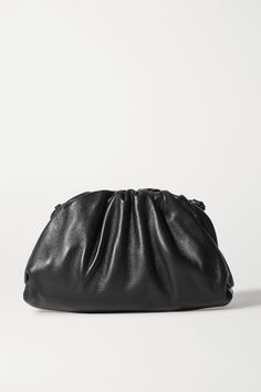 Shop BOTTEGA VENETA The Pouch small gathered leather clutch, Explore the latest BOTTEGA VENETA women's collection today on NET A PORTER Designer Soft Leather Pouch Clutch, Black Leather Evening Pouch, Black Pouch Clutch With Dust Bag, Elegant Black Soft Leather Pouch, Elegant Soft Leather Black Pouch, Black Soft Leather Clutch Pouch, Black Evening Pouch With Dust Bag, Formal Black Soft Leather Clutch, Luxury Evening Pouch