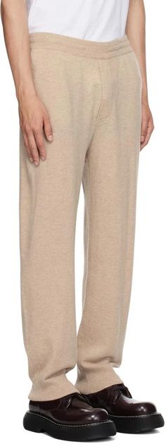 LISA YANG.Beige Beaumont Sweatpants.Straight-leg knit GOTS-certified organic cashmere sweatpants..· Concealed drawstring at elasticized waistband.· Two-pocket styling.· Mock-fly.· Rib knit cuffs.Supplier color: Sand.100% cashmere..Made in China..232581M190001 Lisa Yang, Clothing Pants, Color Sand, Personal Shopping, Men's Clothing, Rib Knit, Cashmere, Sweatpants, China