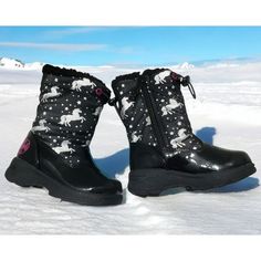 New Totes Toddler Unicorn Winter Snow Boots Black Silver Waterproof Thermolite Warm Lining Toddler Size 6t New With Tags Snow Boots Black, Boots Silver, Kids Totes, Toddler Winter, Winter Snow Boots, Toddler Sizes, Winter Snow, Boots Black, Snow Boots