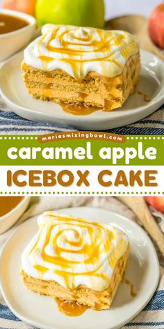 Get ready for this Caramel Apple Icebox Cake! It's a no-bake sweet treat to make for Thanksgiving. Layered with butterscotch pudding, whipped topping, and graham crackers, this Thanksgiving dessert idea is one of the best apple recipes! Easy Thanksgiving Desserts No Bake, No Bake Thanksgiving Desserts, Thanksgiving Desserts For Kids, Unique Thanksgiving Desserts, Autumn Cupcakes, Icebox Cakes, Best Apple Recipes, Thanksgiving Cake