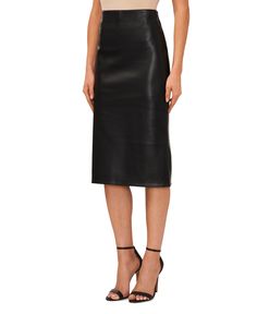 in stock Skirt Ideas, Faux Leather Midi Skirt, Leather Midi Skirt, Style Finder, Nice Outfits, Kids Trend, Black Midi Skirt, Mid Length Skirts, Skirt Leather