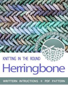 knitting in the round herringbone