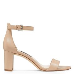 Pruce Ankle Strap Block Heel Sandals - Nine West Ankle Strap Block Heel, Open Toed Heels, Block Heel Sandals, Pink Suede, Dark Brown Leather, Strap Tops, Nine West Shoes, Dress Sandals, Designer Heels