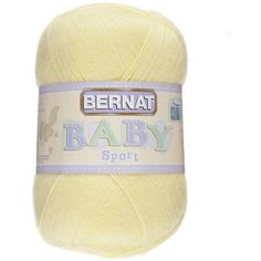 a ball of bernat baby sport yarn