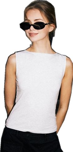 Chic Cotton Crew Neck Tank Top, Chic Crew Neck Cotton Tank Top, Minimalist Sleeveless Tank Top For Everyday, Fitted Cotton Tank Top With Crew Neck, Minimalist Fitted Sleeveless Tops, Minimalist Sleeveless Top For Everyday, Everyday Sleeveless Tops With Minimal Stretch, John Galt, Pacsun