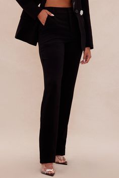 Available In Black. Blazer Satin Collar Neckline Long Sleeves w/ Shoulder Pads Button Closure Embellished Buttons Detail Straight Leg Pant High Waist Pockets No Stretch Shell/ Lining: 95% Polyester 5% Spandex Imported | Pria Embellished Blazer Suit Set in Black size XL by Fashion Nova Embellished Blazer, Embellished Buttons, Straight Leg Pant, Blazer Set, Suit Set, Black Blazer, Straight Leg Pants, High Waisted Pants, Shoulder Pads