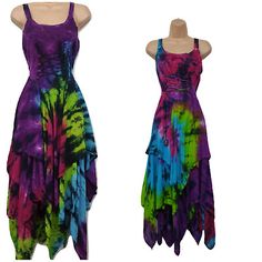 Trendy Fashion Tie Dye Maxi Festival Dress Summer Pixie Multi color 8 10 12 14 16 18 20 22, Womens Dresses Multicolor Fairy Dress For Summer Party, Fitted Sleeveless Purple Fairy Dress, Purple Sleeveless Fairy Dress For Summer, Blue Sleeveless Fairy Dress For Summer, Blue Sleeveless Summer Fairy Dress, Fitted Cotton Festival Dresses, Fitted Cotton Dress For Festival, Green Sleeveless Fitted Fairy Dress, Flowy Purple Cotton Dress