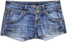 Y2k Short Length Denim Blue Jeans, Y2k Short Denim Blue Jeans, Blue Y2k Jean Shorts, Y2k Cutoff Blue Jeans, Y2k Medium Wash Jean Shorts, Y2k Style Medium Wash Cutoff Shorts, Y2k Medium Wash Cutoff Shorts, Y2k Style Cutoff Medium Wash Shorts, Y2k Medium Wash Short Length Jeans