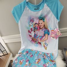 Sweet Jojo Siwa Girls Pajama Set Size 6/6x & Size 7/8 Brand New Girls Pajama, Shorts Pajama Set, Shirt And Shorts, Jojo Siwa, Girls Pajamas, Short Pajama Set, Kids Pajamas, Pajama Shorts, Short Girls