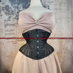 "New UNDERBUST from \"MystiC City Corsets\" design: MCC-232X ORIGINAL design/photo: \"MystiC City Corsets\" front length: 8 3/4\" side length: 6 3/4\"- 9\" back length: 9 1/4\" steel boning - 6 x 12mm wide \"white\" flat steel flexible bones - 18x 6mm wide spiral steel bones ( size 18 has 10 spiral bones) - steel busk - underbusk - floating modesty panel: 5\" wide ( boned) - waist tape - high quality gold tone 1/4\" grommets - lacing cord Corset MCC-32X is recommended for waist training, perfect Steampunk Underbust Corset Dress, Underbust Corset Dress With Boning And Fitted Bodice, Black Fitted Steampunk Corset, Underbust Boned Bodice Corset Shapewear, Underbust Shapewear Corset With Boned Bodice, Shapewear Underbust Corset With Boned Bodice, Steampunk Black Underbust Corset Belt, Steampunk Black Corset With Boned Bodice, Underbust Sculpting Corset Shapewear