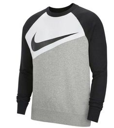 AUTHENTIC NIKE CHEST SWOOSH CREW SWEAT SHIRT BV5243-064 80% COTTON 20% POLYESTER Sporty Color Block Winter Tops, Sporty Color Block Tops For Winter, Nike Cotton Athleisure Sweater, Athleisure Cotton Sweatshirt With Raglan Sleeves, Cotton Athleisure Sweatshirt With Raglan Sleeves, Sporty Color Block Top For Fall, Sporty Fall Tops With Color Block, Sporty Tops With Ribbed Cuffs And Raglan Sleeves, Casual Nike Cotton Sweater