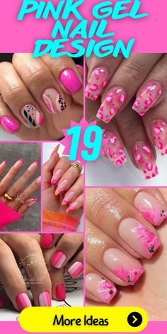 Pink gel nails offer a wide spectrum of possibilities for creating stunning and versatile nail designs. From soft pastels to bold and vibrant shades, pink gel polish can be used to achieve a range of looks, from elegant and feminine to edgy and playful. In this article, we present 19 gorgeous pink gel nail design ideas that will inspire your next manicure. 1. Classic Pink French Tips: Opt for a timeless French manicure with soft pink gel polish as the base color and white tips for a clean and Pink Nail Design Ideas, Pink Gel Nails Designs, Edgy Nail Art, Pink Nail Design, Pink French Tips, Short Pink Nails, Chic Nail Art, Pink Gel Nails, Pink Ombre Nails