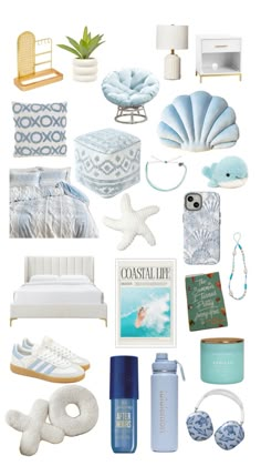 Room decor ideas! Coastal Granddaughter Room, Beach Room Ideas, Costal Bedroom, Granddaughter Aesthetic