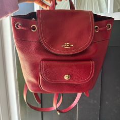 Perfect For The Summer! #Coach #Summervibes Coach Bag, Bags Mini, Mini Bags, Coach Bags, Summer Vibes, Mini Bag, Red Color, Bag Lady, Red