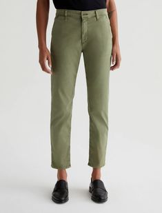 Womens Caden Sulfur Succulent Garden at AG Jeans Official Store Chic Olive Straight Leg Bottoms, Green Relaxed Fit Mid-rise Bottoms, Green Mid-rise Relaxed Fit Pants, Green Relaxed Fit Mid-rise Pants, Chic Olive Trousers, Green Relaxed Fit Cropped Bottoms, Olive Relaxed Fit Pants, Olive Relaxed Fit Trousers, Spring Olive Tapered Leg Pants