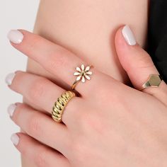 Hurry! Limited stock available. 14K Solid Gold Flower Ring, Daisy Flower Ring, Daisy Jewelry, Floral Ring, Flower Jewelry, Birthday Gift, exclusively priced at $193.40 Don't miss out!
#FlowerAndRing #GoldFlowerRing #FloralRing #DaisyJewelry #DaintyFlowerRing #FlowerJewelry #FlowerWithRing #8thAnniversaryGift #GoldRingJewelry #BirthFlowerRing Jewelry Floral, Gold Flower Ring, Daisy Jewelry, Number Necklace, Jewelry Flower, Gold Rings Jewelry, Floral Ring, Jewelry Christmas, Zodiac Necklaces