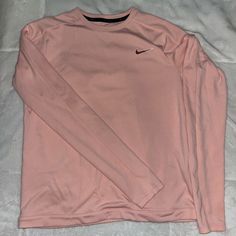 Never Worn But Without Tags Spirit Wear Shirts, Nike Shirts Women's, Nike Running Top, Nike Long Sleeve Shirt, Nike Quarter Zip, Long Sleeve Workout Top, Nike Long Sleeve, Long Sleeve Workout, Pink Nike