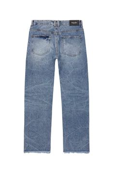 SEMI WIDE FIT 100% COTTON INTENSE BLUE Natural washing Non-stretchy denim fabric Silver button with 'Smoke Rise' logoModel is 6ft and wears size 30 Rise Logo, Silver Buttons, Logo Color, Cut Jeans, Denim Fabric, Denim Pants, Sale Items, Antique Silver, Levi Jeans