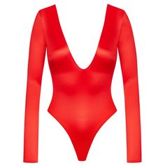 Long-sleeved thong bodysuit MAISON CLOSE French Kiss Sleek High Stretch Bodysuit For Spring, Sleek High Stretch Spring Bodysuit, Sleek Stretch Bodysuit For Spring, Solid Long Sleeve Party Leotard, Solid Long Sleeve Leotard For Party, Long Sleeve Fall Leotard, High Stretch V-neck Bodysuit For Night Out, Sleek Long Sleeve High Stretch Leotard, Sleek Long Sleeve Leotard