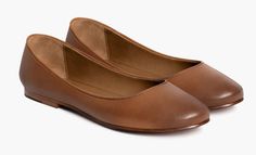 Brown Ballet Flats, Brown Leather Flats, Brown Flats, Birthday List, Womens Ballet Flats, Business People, Court Shoes, Ballet Flat, Leather Interior