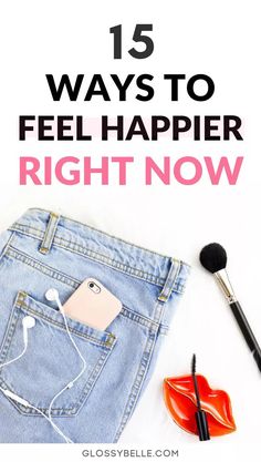 We all have days where we feel bummed out, anxious, sad, or depressed. Here are 15 ways to easily boost your mood and feel more joy and happiness right now so that you can start feeling your best again! | monday blues | improve your mood | how to feel happier | how to feel happy #anxiety #selfcare #relaxation #wellness #health #happiness #mood #inspiring #inspirational #depression #mentalhealth Exercise For Back Pain, How To Feel Happier, How To Feel Happy, Exercise For Back, Mood Right Now, Happiness Tips, Gratitude Challenge, Mindset Shift, Feel Happier