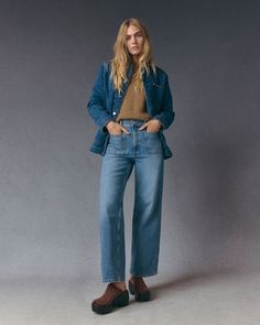 About This Style. This piece features a high rise, front patch pockets, back patch pockets, and a wide leg in full length. Patch Pocket Jeans Outfit, Pocket Jeans Outfit, Patch Pocket Jeans, Demin Shorts, Jeans Mom, Wide Jeans, Denim Collection, Jeans Outfit, Pocket Jeans