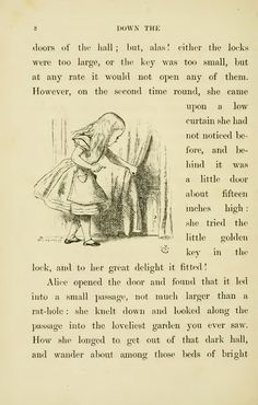 Page:Lewis Carroll - Alice's Adventures in Wonderland.djvu/28 - Wikisource, the free online library Alice In Wonderland Pages, Crazy Hat Day, John Tenniel, Alice Book, Alice's Adventures In Wonderland, Wonderland Quotes