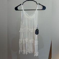 Never Worn. Beautiful White Dress For Any Occasion. Would Suggest Wearing A Slip Under As It Is A Little See Through. Beautiful White Dress, Beautiful White Dresses, White Halter Dress, Amazon Dresses, Halter Dress, White Dress, Color White, Womens Dresses, Women Shopping